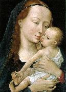 WEYDEN, Rogier van der Virgin and Child after 1454 Spain oil painting artist